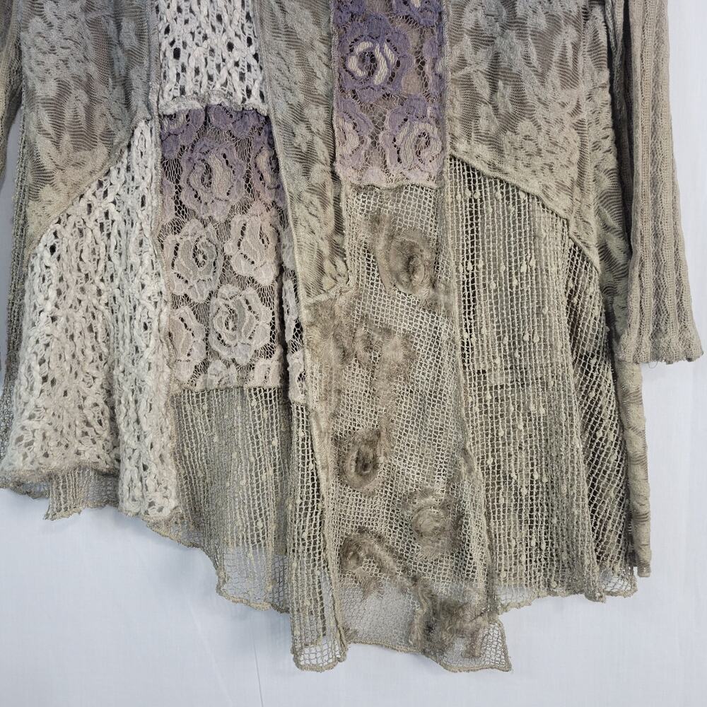 Adore Long Sleeve Patchwork Asymmetrical Tunic To… - image 4